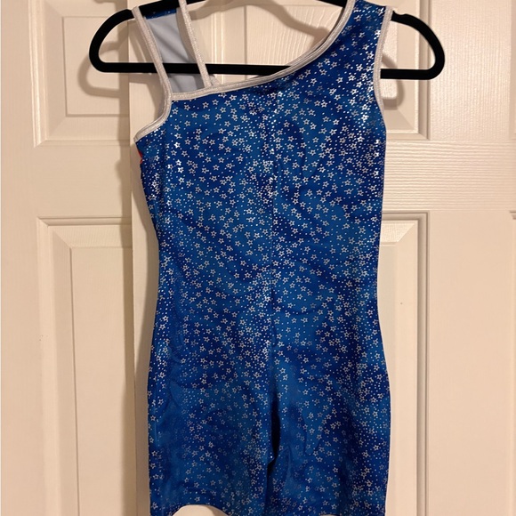 Danskin Red and Blue Leotard with Star Accents - Picture 2 of 3